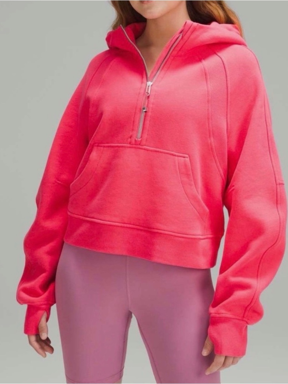 Lululemon Scuba Oversized Half-Zip Hoodie - Lip Gloss - Size M/L